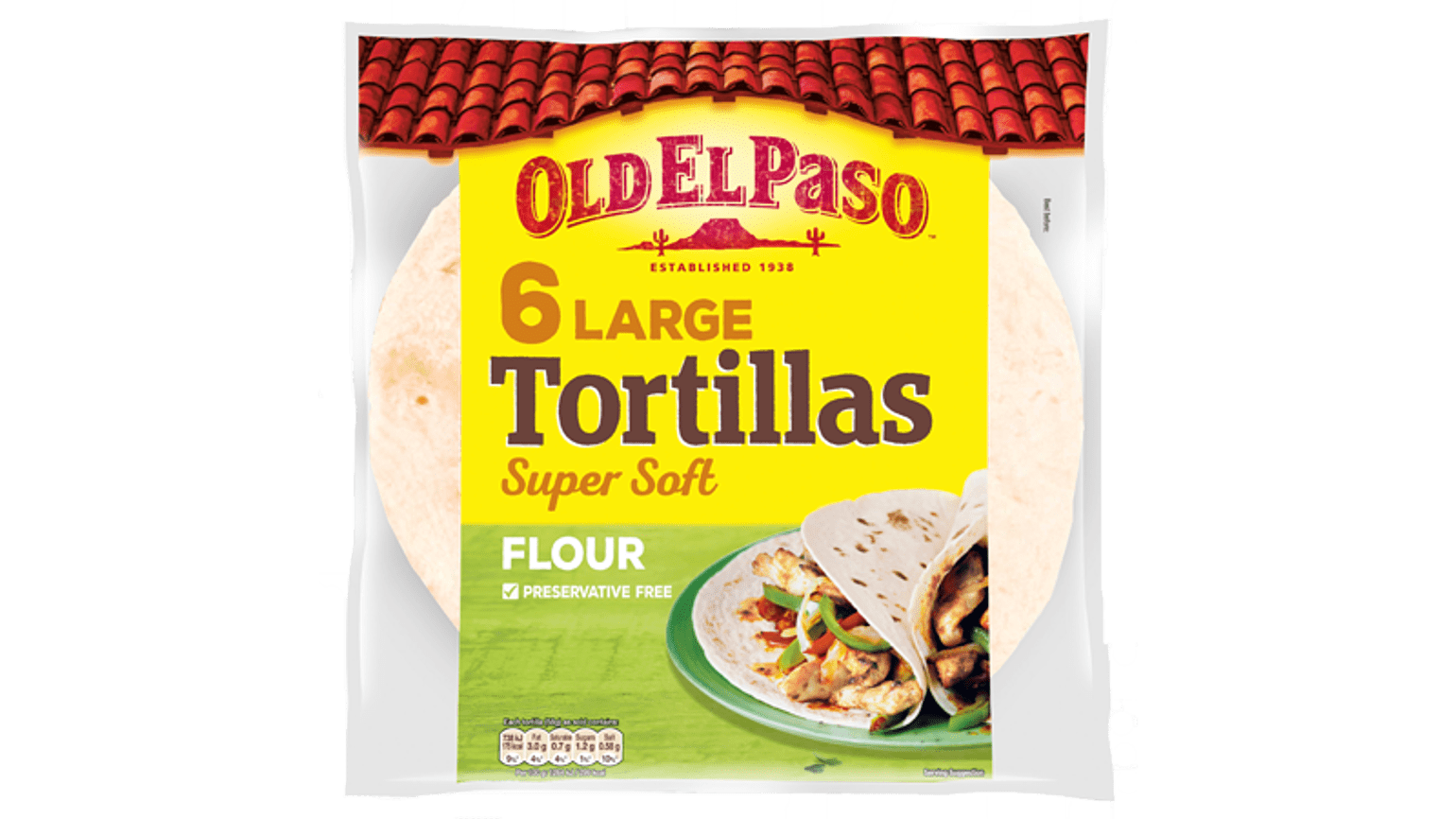 6 Soft Wrap Tortillas